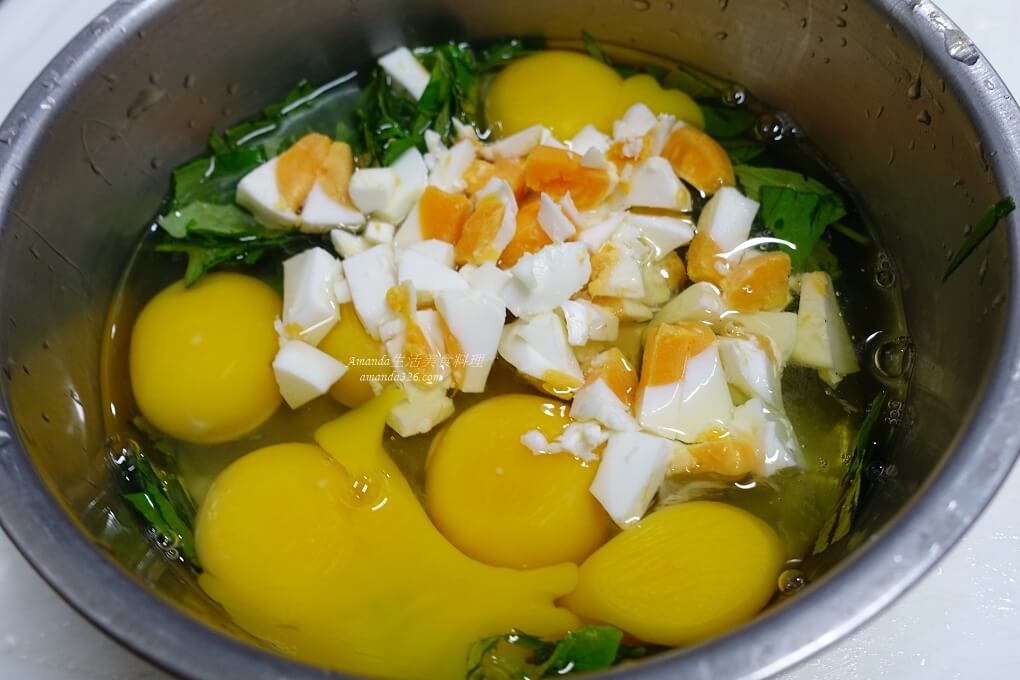 九層塔,炒蛋,煎蛋,鴨蛋料理,鹹蛋料理,鹹蛋炒蛋,鹹鴨蛋 @Amanda生活美食料理