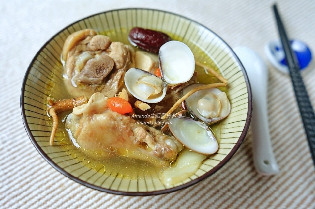薑絲蛤蜊雞湯,蛤蜊料理,蛤蜊雞湯,蛤蜊雞湯薑 @Amanda生活美食料理